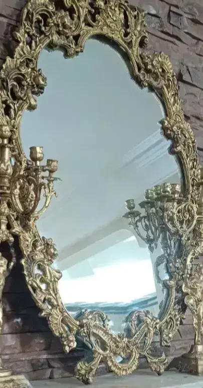 خرید فروش آینه شمعدان برنجی لوستر|بوفه، ویترین، کنسول|تهران, سهروردی|دیوار