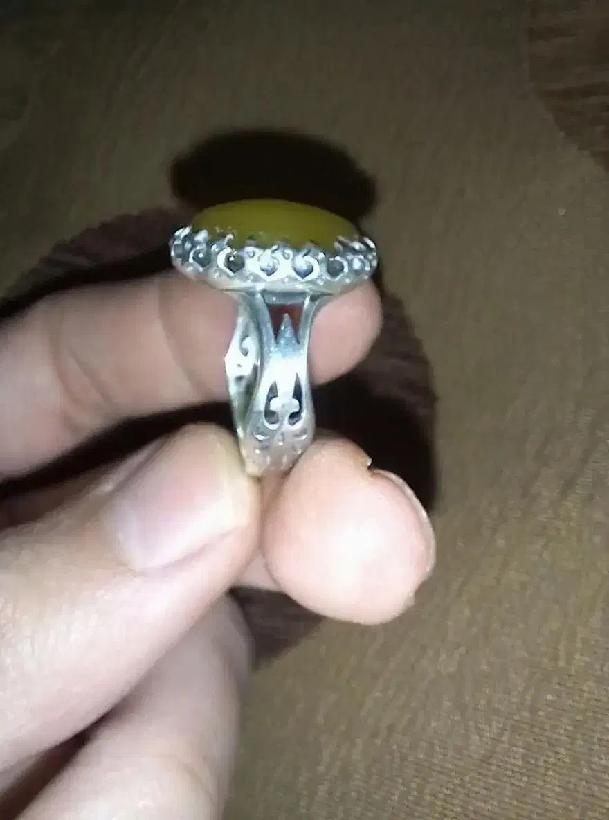 انگشتر نقره ۹۲۵ عیار با نگین شرف الشمس|بدلیجات|پرند, فاز ۶|دیوار