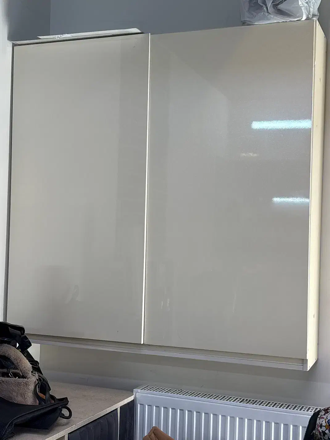 ست کمد سفید دو تکه دراوردار 180×180|جاکفشی، کمد، دراور|شیراز, فرهنگ شهر|دیوار