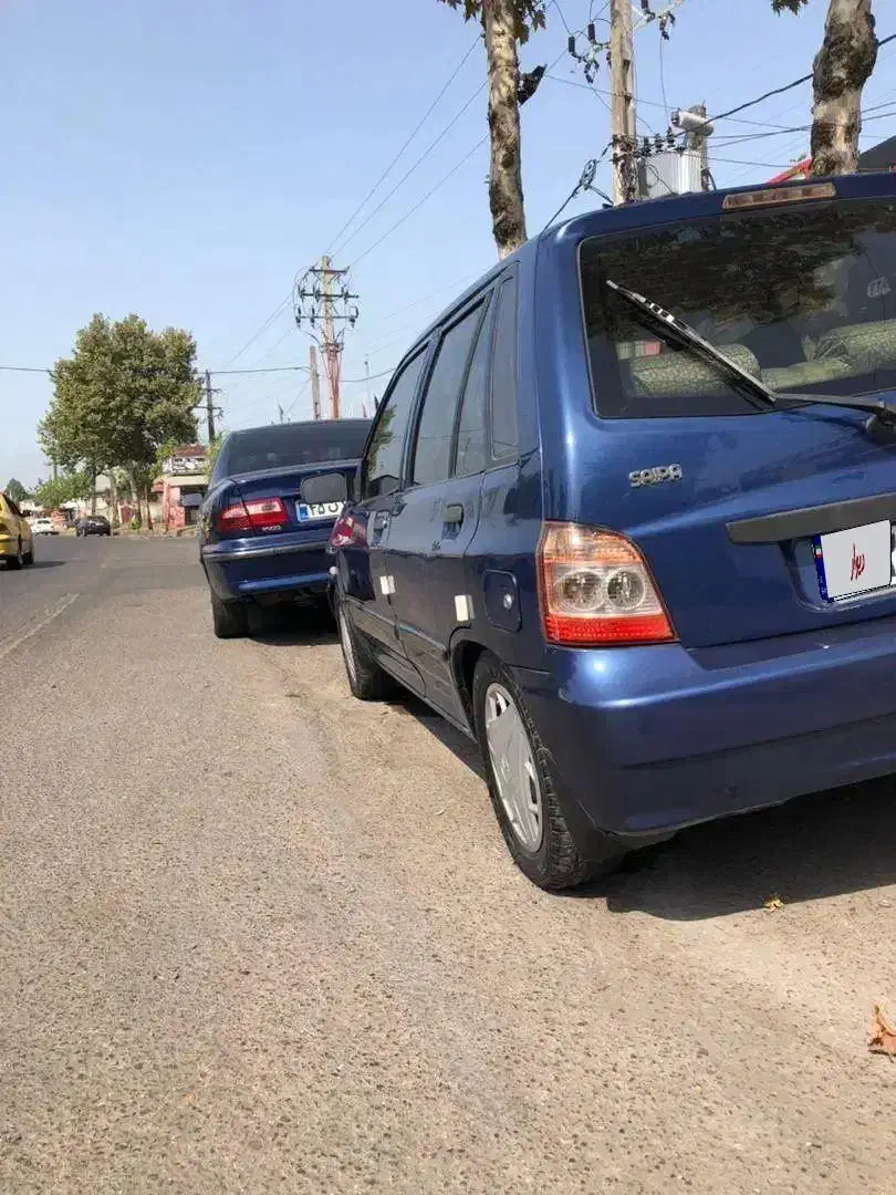 پراید ۱۱۱ مدل ۹۱فول دو لکه رنگ آبی کاربنی متالیک|خودرو سواری و وانت|رشت, پیرکلاچای|دیوار