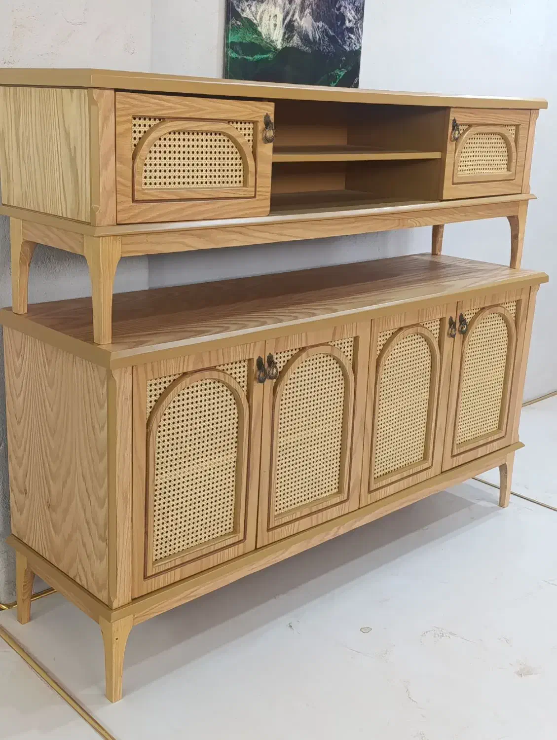 فروش کنسول و میز تلویزیون چوب گردو نو|بوفه، ویترین، کنسول|شاهدشهر, |دیوار