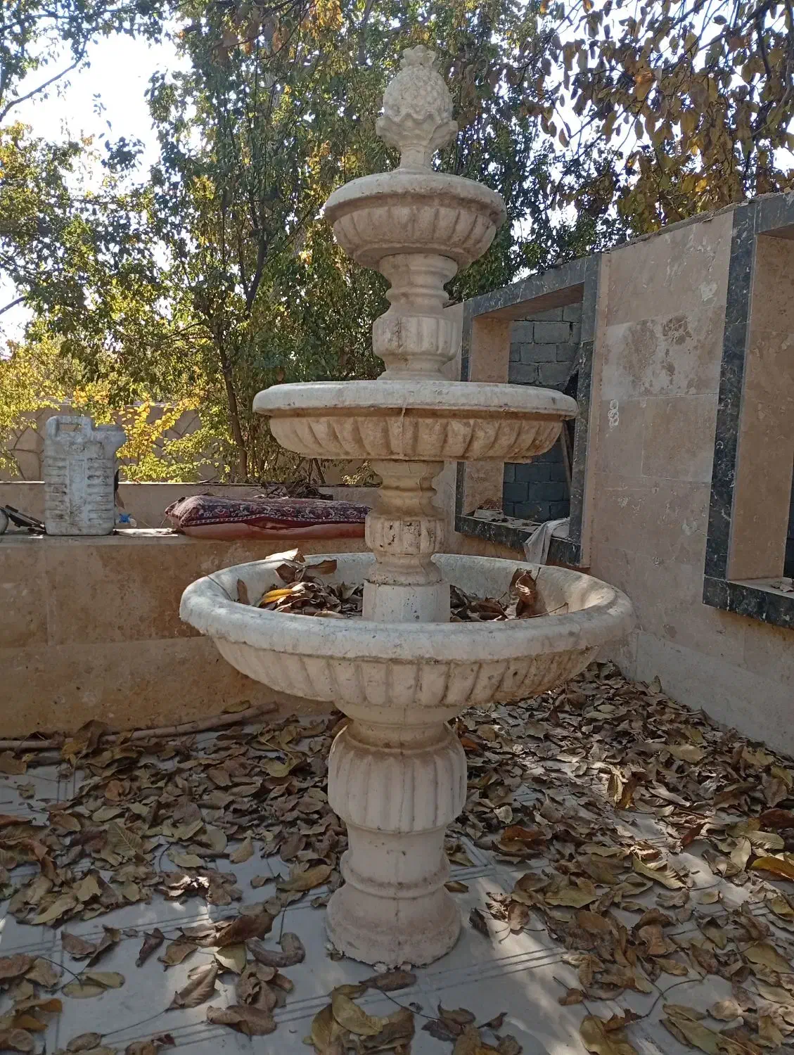 مجموعه نیمکت، باربیکیو و آبنمای بتنی باغ|مصالح و تجهیزات ساختمان|شهریار, شهریار|دیوار