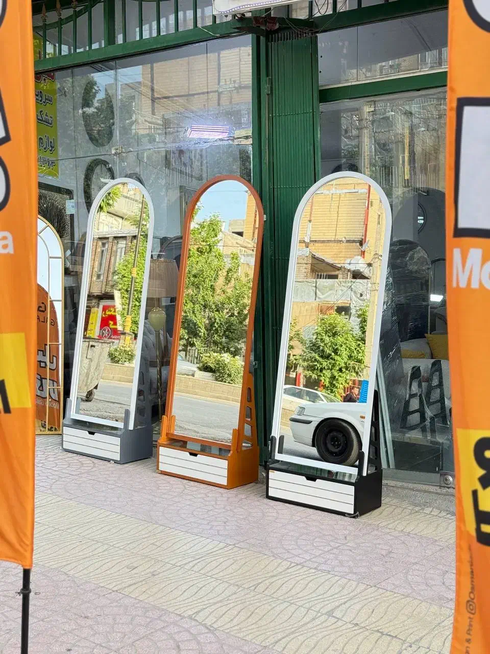 فروش آینه و باکس MDF اقساطی آریا چوب|آینه|کرمانشاه, |دیوار