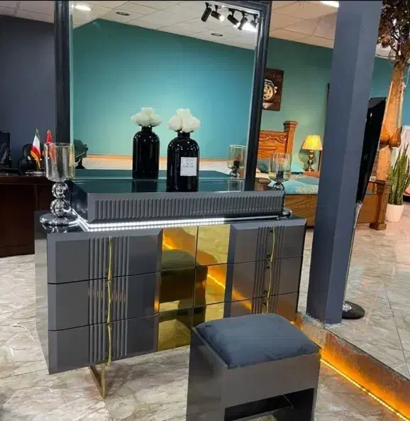 فروش سرویس خواب کامل دونفره MDF مدرن شیک|تخت و سرویس خواب|زاهدان, |دیوار