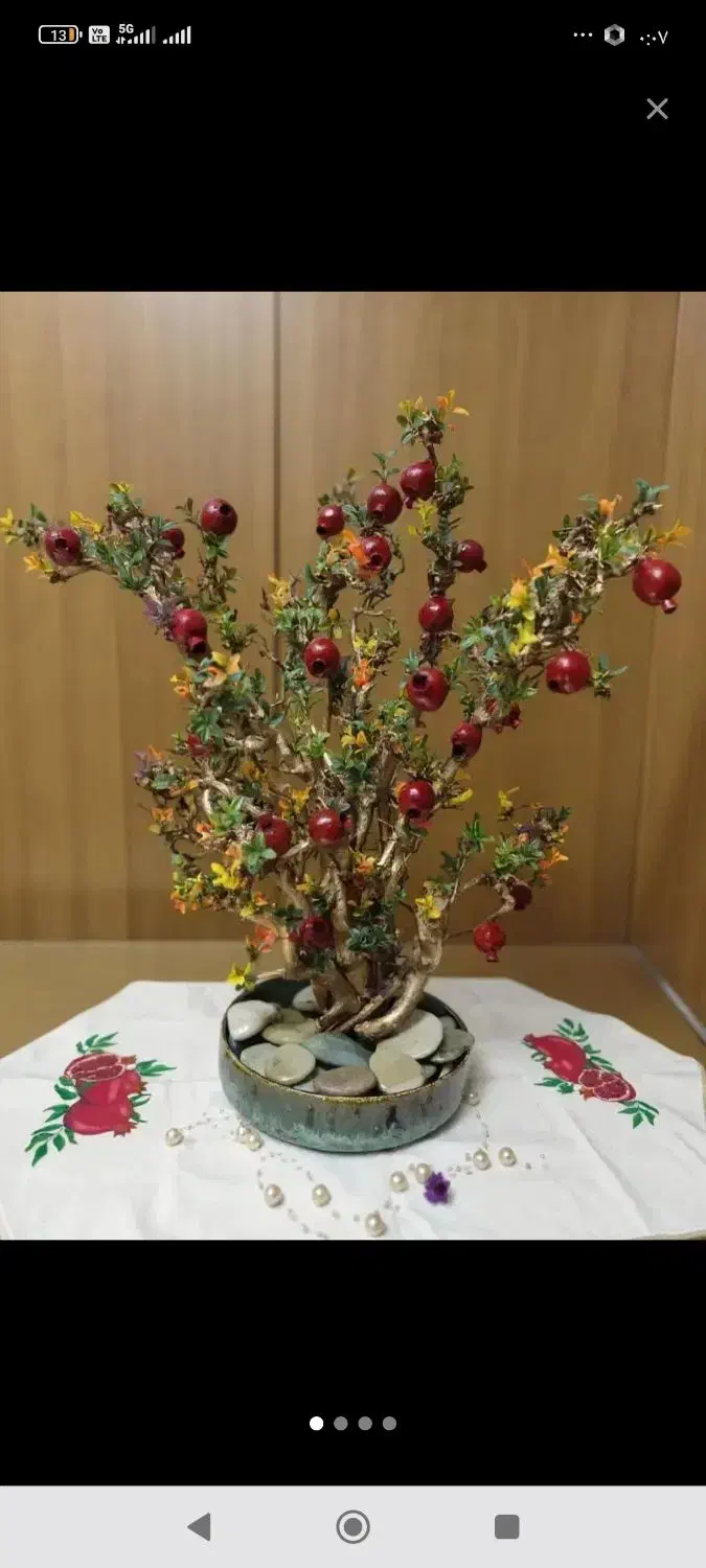 درختچه تزیینی شب یلدا برای عروس و دامادهای گل|گل مصنوعی|تهران, تهرانپارس غربی|دیوار