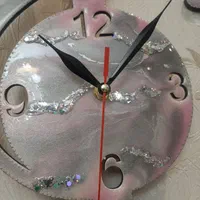 ساعت دیواری نت موسیقی طوسی صورتی|ساعت دیواری و تزئینی|تهران, مجیدیه|دیوار