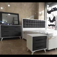 تخت خواب دو نفره یونیک ذغالی