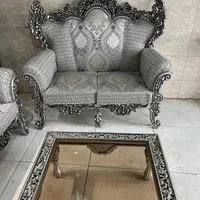 مبل سلطنتی نقره ای|مبلمان خانگی و میز عسلی|شاهین‌شهر, گرگاب|دیوار