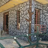 اجرای نمای سیمان بری طرح سنگ وچوب