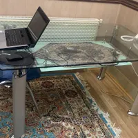 میز نهارخوری کلاسیک شیشه ای دو طبقه تایوان|میز و صندلی غذاخوری|اصفهان, باغ دریاچه|دیوار