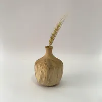 جا شمعی و گلدان چوبی