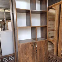 کتابخانه|کتابخانه، شلف، قفسه‌های دیواری|بندر گناوه, |دیوار
