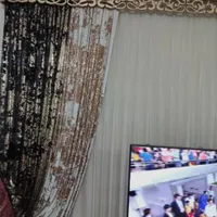 پرده حریر شیک و کاملا نوع