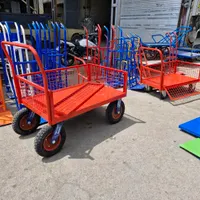 گاری چرخ دور توری دستی چهارچرخ باربر (دست ۱ بخرید)