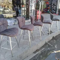 صندلی اپن پایه بلند طوسی/کانتر/جزیره/نهارخوری