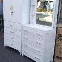 دراور آینه دار و میزآرایش ریلی|جاکفشی، کمد، دراور|کرج, خرمدشت|دیوار