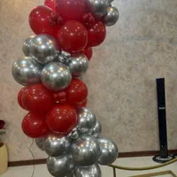 بادکنک آرایی کروم وقرمز