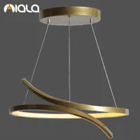 لوستر/مدرن با ریموت دایره منحنی کدL5019 برند نیالا|لوستر و چراغ آویز|مشهد, توس (بلوار توس)|دیوار