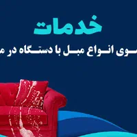 خدمات تخصصی مبل شویی / مبلشویی