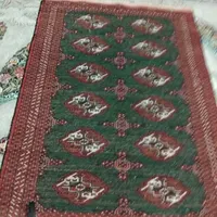 قالیچه دستباف قدیمی ترکمن|گلیم، جاجیم، گبه|شاهین‌شهر, طالقانی|دیوار