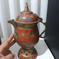 سماور ذغالی انتیک|کلکسیون اشیاء عتیقه|گرگان, |دیوار
