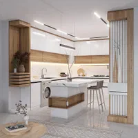 از طراحی تا اجرا کابینت آشپزخانه  مصنوعات چوبی|جاکفشی، کمد، دراور|پیشوا, |دیوار