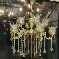 لوستر برنز ۱۲ شعله پرکار تجهیز کامل سوگلی|لوستر و چراغ آویز|زنجان, |دیوار