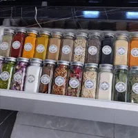 جاادویه ، جا ادویه مک کارتی شیشه ای درب فلزی|ظروف سرو و پذیرایی|مشهد, سجادیه|دیوار