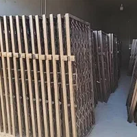 درب فلزی اکاردیونی کشوی حفاظ پنجره نصب سری دیوارها