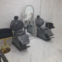 تخت صندلی جکدار آینه ترولی پاف نشیمن آرایشگاهی|آرایشگاه و سالن‌های زیبایی|سنندج, |دیوار