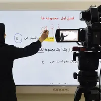 استودیو فیلمبرداری تولید محتوا با تلویزیون لمسی
