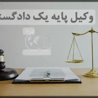وکیل پایه یک دادگستری و مشاور حقوقی