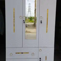 کمد لباس سه درب باکسدار ویترین لحافت|جاکفشی، کمد، دراور|مشهد, خواجه ربیع|دیوار