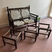 مبل چوبی دو نفره