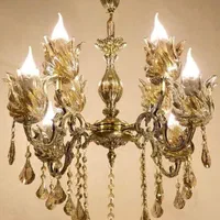 لوستر 4شاخه 8شعله تمام برنز|لوستر و چراغ آویز|اردبیل, |دیوار