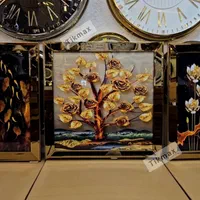 تابلو ۳تکه آینه ای|تابلو، نقاشی، عکس|تهران, استاد معین|دیوار