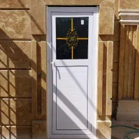 درب آلومینیوم در آلومینیومیupvc انباری نصب روی4چوب|مصالح و تجهیزات ساختمان|شیراز, میانرود|دیوار