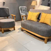 مبل راحتی مدل لهستانی دسته چوبی راش