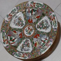 بشقاب و دیس گل مرغی اصلی  کار چین