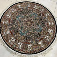 فرش گرد ماشینی ۱۰۰۰ شانه پشمی نادر تبریز
