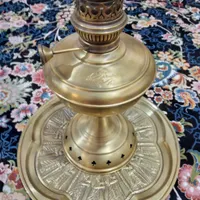 چراغ لمپا برنجی خورشید نشان اصل|کلکسیون اشیاء عتیقه|گرگان, |دیوار