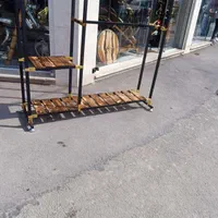 رگال استند مشکی طلایی چوبلباسی خور|جاکفشی، کمد، دراور|اصفهان, پوریای ولی|دیوار