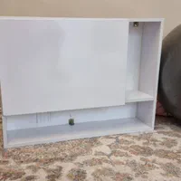 میز تحریر دیواریMDF  با ویترین و کتابخانه ۸۰ در ۶۰|میز تحریر و کامپیوتر|تهران, فردوس|دیوار