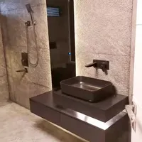 کاشی کاری سرامیک اسلب و ساخت روشویی سرامیکی