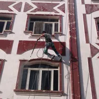 کاردرارتفاع.راپل پیچ و رول پلاک شستشو نما رنگ