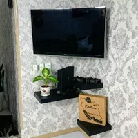 شلف براکت چرخشی دوبازو پایه تلویزیون نصب دیوار|تلویزیون و پروژکتور|اندیشه, |دیوار