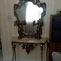 اینه و شمعدان برنز