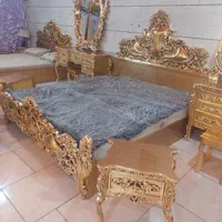 سرویس خواب  منبت تمام چوب (چوب فلورانس )