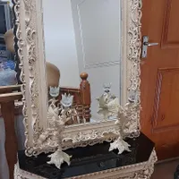 اینه و شمعدان سالم و در حد نو