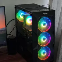 کیس گیمینگ rx5700xt با مانیتور و لوازم|رایانه رومیزی|تهران, نارمک|دیوار